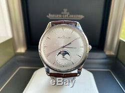 Very Rare Jaeger-LeCoultre Master Ultra Thin Moon Silver Dial Watch FULL SET
