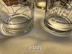 Very Rare McDonaldland 1977 Action Series Glass Set With Original Carrying Case