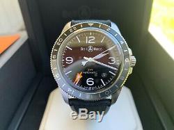 Very Rare NEW Bell & Ross Vintage V2-93 Black & Gray Bezel Watch in FULL SET