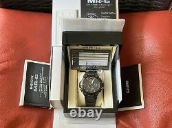 Very Rare NEW G-Shock MR-G GPS Hybrid Wave Septor Black Tone Watch in FULL SET