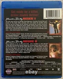 Very Rare Oop Slumber Party Massacre II & III Blu Ray 2 Disc Set Shout Factory