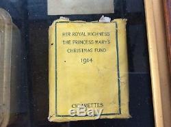 Very Rare Original Framed Princess Mary Set Xmas Fund Trench Art