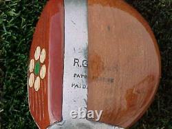 Very Rare R. G. Tyler Fancy Face Golf Clubs Set Driver & Fairway Woods Patented