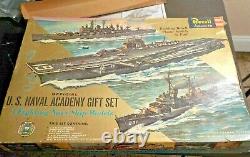 Very Rare! Revell Us Naval Academy Gift Set Ranger, Canberra, Forest Sherman