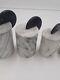 Very Rare Set 4 Vintage Italian Art Deco Style Heavy Marble Canisters With Lids