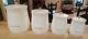 Very Rare Set Cal-dak Vintage Plastic Canister Set Ivory With Gold Accents