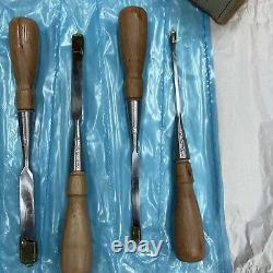 Very Rare Set, Used Lie-Nielsen Chisel Bevel Edge Bench O1 Steel (not A2)