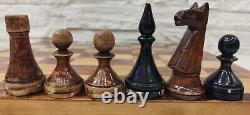 Very Rare Soviet Chess Set Baku 1950s Wooden Vintage Chess Antique Old USSR