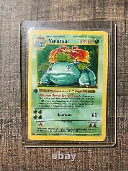 Very Rare Venusaur 1st Edition Pokémon Card Holo