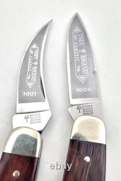 Very Rare! Vintage! BOKER TREE BRAND 1000 & 1001 (2) knife set