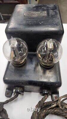 Very Rare Western Electric 2A current Supply Set Loudspeaker Telephone Outfit