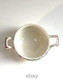 Very Rare Winchester Pink (rope Edge) Tea Pot Set By Johnson Bros, England