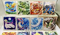 Very rare Pokemon Shikishi ART 3 All 16 Types Complete Set Japan Import BANDAI