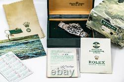Very rare ROLEX SEA DWELLER 1665 MK2 Thin Case Full Set punched Papers