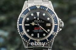 Very rare ROLEX SEA DWELLER 1665 MK2 Thin Case Full Set punched Papers