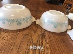 Very rare full set Glasbake Cinderella bowls