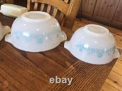 Very rare full set Glasbake Cinderella bowls