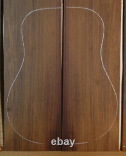 Very rare quartersawn madagascar rosewood guitar set luthier tonewood back sides