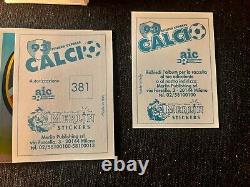 Very rare set completo 418 stickers + 50 cards merlin calcio 93 1993 no panini