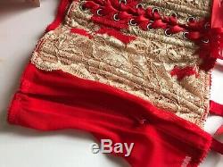 Victorias Secret NWT Seduction BOMBSHELL Bra Set 36C Hot Very Sexy RARE Red