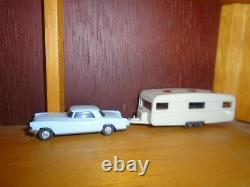 Vintage 1956 1957 Lincoln Mark II and Trailer Home Set. Very Rare Toy GORGEOUS
