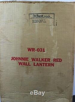 Vintage Johnnie Walker Red Wall Lantern Old Fitzgerald Distillery Very Rare 1Set