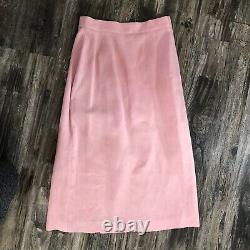 Vintage Lanz Originals Suit Blazer Skirt Set, Bubble Gum Pink, Size 4, Very Rare