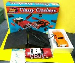 Vintage RARE Kenner 1974 SSP Smash Up Derby Classy Crashers Set withBox-Very Nice