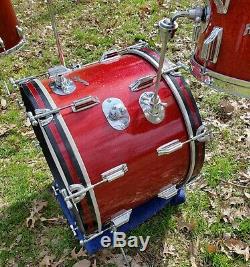 Vintage Rogers Cleveland 12,16,20 Drum Set RARE Very Close Serial #s