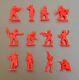 Vintage Timmee Russian Soldiers Complete Set Of 12 In Red. Very Rare