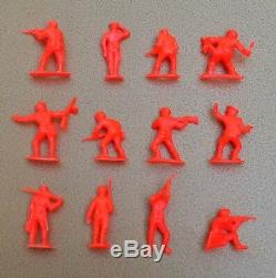 Vintage Timmee Russian soldiers complete set of 12 in red. Very Rare