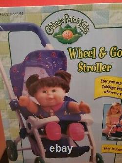 Vintage! VERY RARE! 80s Cabbage Patch Kids Newborn Baby And Stroller Gift Set
