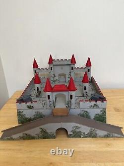 Vintage Very Rare Swoppet Castle Play set, Wooden, from FAO Schwartz 1950s/60s