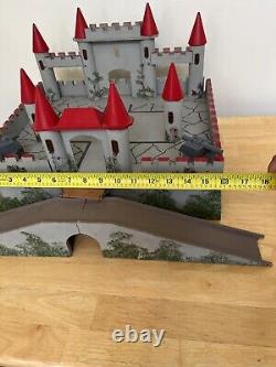 Vintage Very Rare Swoppet Castle Play set, Wooden, from FAO Schwartz 1950s/60s