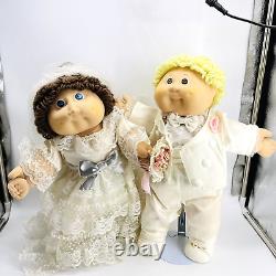 Vtg 1982 Japan Tsukuda Wedding Set Cabbage Patch Kids Bride Groom-very Rare-htf
