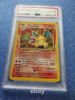 Wotc Pokemon Cards PSA 4 Base Set Holographic Charizard 4/102 very rare
