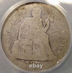 1870 S Liberty Seated Silver Dime Très Rare Lowball Set Semi Key-anacs Pauvre 1