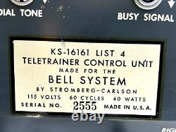 1959 Bell Systems Teletrainer Ks-16161 Ensemble D'entraînement Téléphonique Rotatif Very Rare