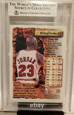 1993-94 Topps Finest Michael Jordan Refractor Bgs 8 Very Rare Bulls 9.5 Not Psa