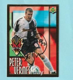 1997 Upper Deck MLS 50-card GOLD SET Plusieurs cartes dédicacées TRÈS RARES de soccer