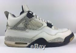 1999 Air Jordan Retro IV Ciment 4 Noir Et Blanc Set Sz 11 Très Rare! Authentique