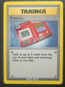 1999 Pokemon Pokedex Trainer Card 87/102 En Bon État! Très Rare