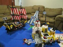 3 Set Lot Vintage (1989) Lego Pirates Ensembles Bateau 6274 6276 6285 Tres Rare