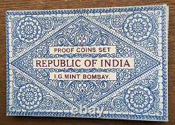 A003 Inde 1971 9 Ensemble Proof de pièces de monnaie Très rare Mintage 4,161 Nourriture pour tous