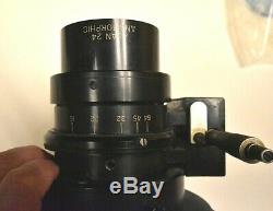 Alan Objectif Anamorphique 24 610mm Avec Micromètre De Précision Cadre Très Rare