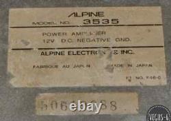 Alpine 5324 + Alpine 3036 + Alpine 3535 Très Rare Ensemble Vintage Old School