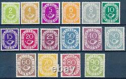 BIN19286 Allemagne 1951/52 Ensemble rare de timbres MNH très bien conservés d'une valeur de 3000$