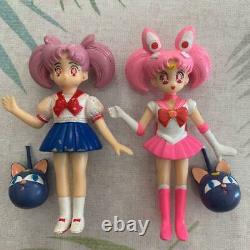 Bandai Sailor Moon Figure Ensemble De 11 Millésime Très Rare Utilisé Du Japon Dhl Fedex