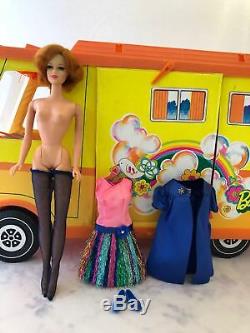 Barbie Tres Rare Exclusif # 1591 Sears Nite Lightning Set Complet Avec Stacey