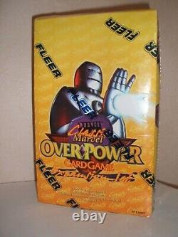 Boîte scellée en usine très rare de l'extension Fleer Classic Marvel Overpower Ccg